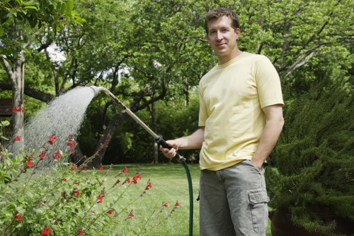 Weed control methods in a Clapham garden